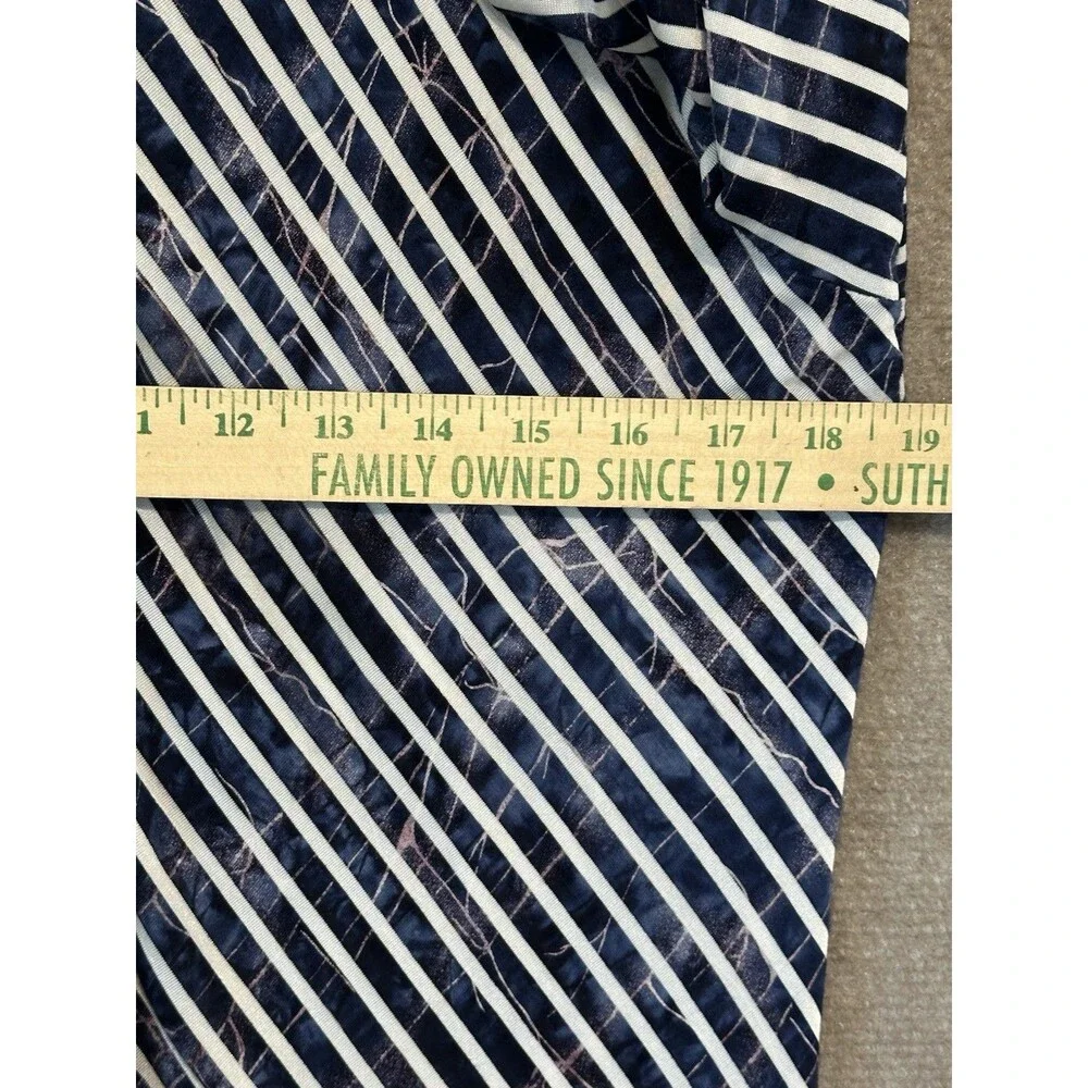 Soft Surroundings Knit Shirt Sz XL Blue Button Up,  Button Back Top Long Sleeve